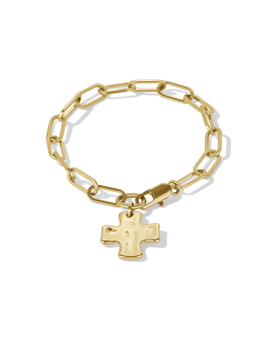 Chunky Cross Chain Bracelet